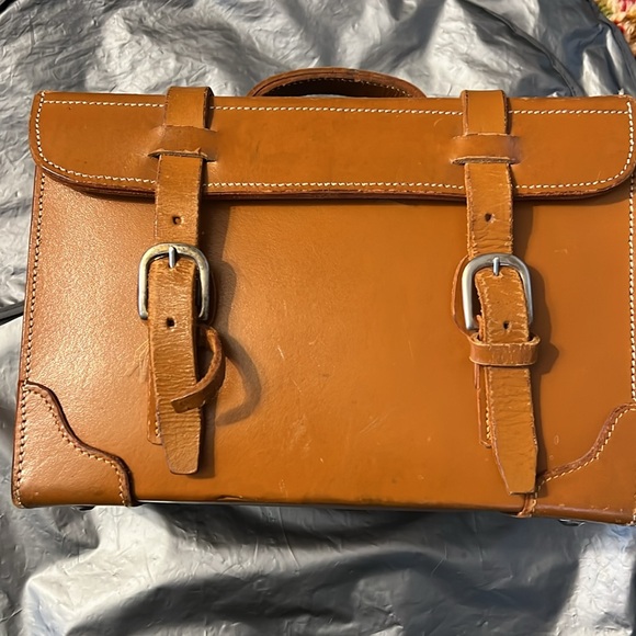 Ralph Lauren leather hard case handbag vintage - Picture 2 of 6